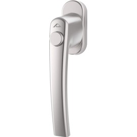 Roto Window Handle Line Natural Silver with Push Button