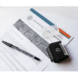 Vantamo Identity Theft Prevention Roller Stamp, Classic black