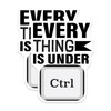(2 Pack) Everything is Under Ctrl Magnets - Office Decor