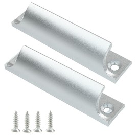 Cionyce Silver Window Sash Lift Handle, 3.5 inch Hole Center Cabinet Door Handles Pulls, Sash Window Opener Drawer Pulls for Sliding Window Kitchen Closet