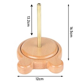 Wood Yarn Holder Stand, Crochet Bobbin Winder, Portable Creel, Crochet Auxiliary Tool for Knitting Enthusiasts, Hand-Operated Winding and Dispensing Accessories