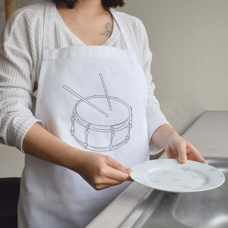 Azeeda 'Musical Drum Instrument' Unisex Cooking Apron (AP00081932)