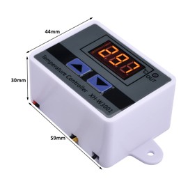 Diymore XH-W3001 Digital Temperature Controller with Sensor DC 12 V Thermostat Temperature Switch Heating Cooling for Seafood, Terrariums, Vivarium