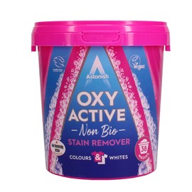 Astonish Oxy Active Fabric Stain Remover, Stain and Odour Eliminating, Fabric Brightening, Non Bio, 825g