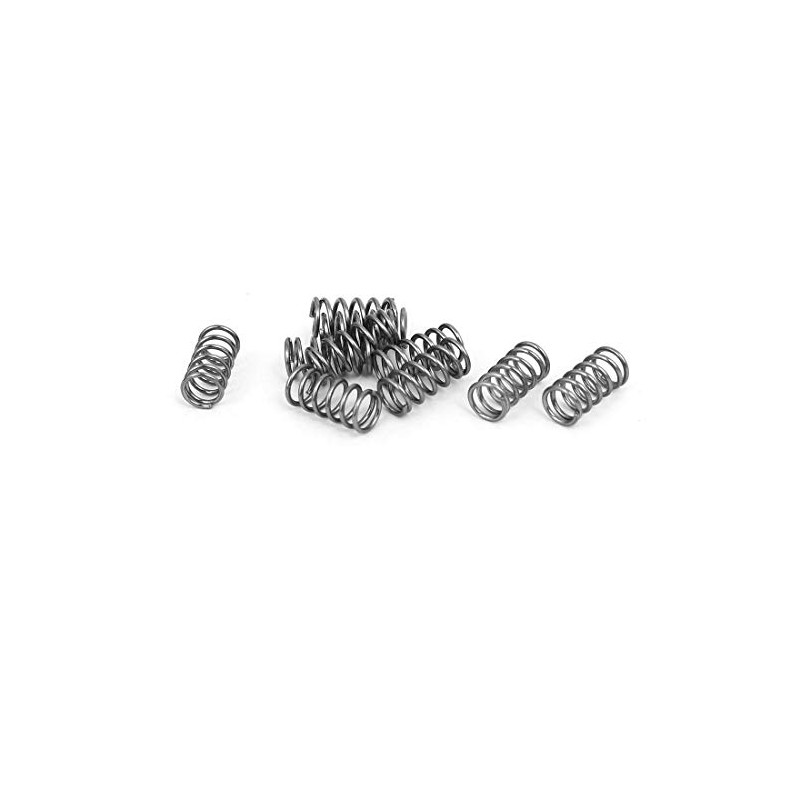 TA-VIGOR 10Pcs Compressed Spring, 5mm OD,0.6mm Wire Size,10mm Free Length