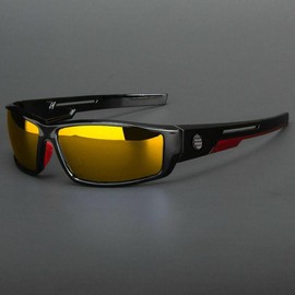 Polarized Vertex Men Anti Glare Fishing Cycling Driving Sport Sunglasses - Lens Color: Fire Lens
