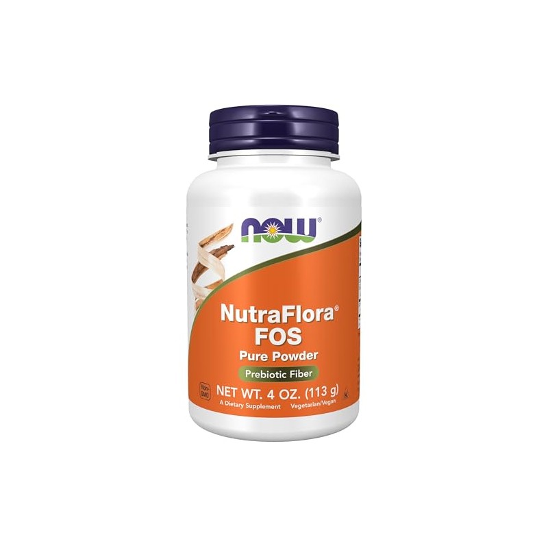NOW NutraFlora FOS,4-Ounce