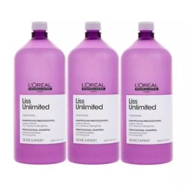 L'Oreal 로레알 리스 언리미티드 샴푸 1500ml 3개 (묶음) L'Oreal Ever Pure Shampoo 1500ml, 3 Pieces (Set)