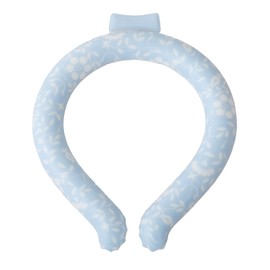 Global Japan PCM Neck Cooler W Icy Neck Round Type 1.5 Times Long Lasting (Classical Flower Blue, M)