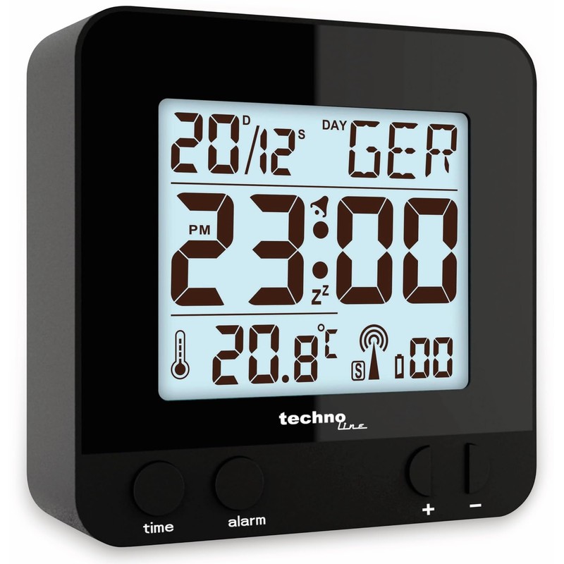 Technoline WT 235 Radio Alarm Clock DCF77 with Large LCD