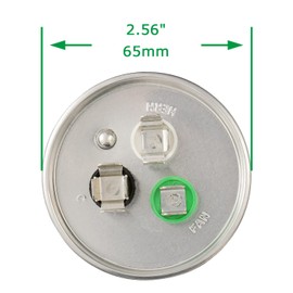 SIGANDG 50/7.5 uF 50+7.5 MFD 370V or 440V CBB65 Dual Run Start Round Capacitor 50 7.5 uF MFD 370 440 Volt VAC for Condenser Straight Cool or Heat Pump Air Conditioner