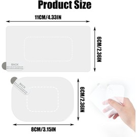 GUGUMO 10Pcs Dashcam Windshield Sticker, Electrostatic Stickers for Dash Cam, Prevent Scratching & Falling, Windshield Static Sticker for Mounting Dash cam Phone Projection Screen (10-Pcs)