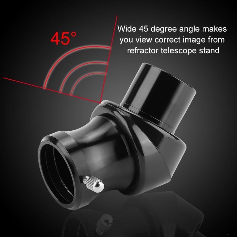 1.25inch 45-Degree 31.7mm Erect Image Diagonal Mirror Astronomical Telescope Eyepiece