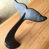 Hook Hanger, Cast Iron Whale Tail Shaped Decorative Wall Hook,