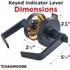 OAKMOORE Keyed Entry Commercial Door Handle | Heavy Duty Commercial