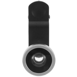 NOLITOY Cell Phone Camera Lens Kit Silver Clip Wide Angle Macro Fisheye Lens Easy to Install High Definition Design