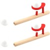 KOMUNJ 2 Sets Dandelion Game Ball Wooden Games Children Floating