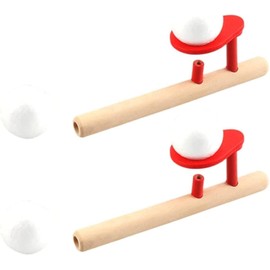KOMUNJ 2 Sets Dandelion Game Ball Wooden Games Children Floating Ball Dandelion Ball Wooden Whistle Children Skill Game Breathing Exercise Device Breathing Measuring System