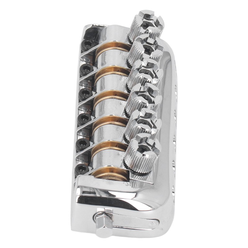 Headless Guitar Bridge Tailpiece 6 String Saddle with Worm Involved