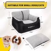 BurgeonNest Dog Car Seat for Small Dogs, Fully Detachable and