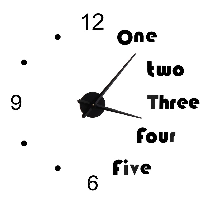 Acrylic Wall Clock DIY Mirror Stickers Modern Wall Art Decal