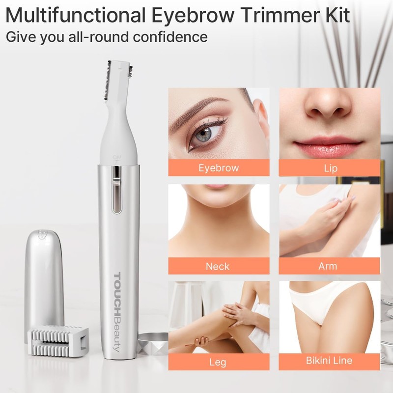 TOUCHBeauty AG-1658Y Recortador de Cejas y Vello Facial de Precisión