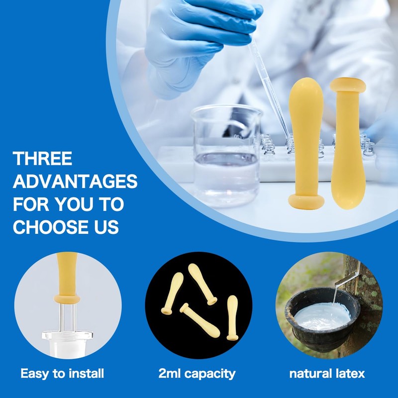 Latex Pipette Bulb - Dropper Bulbs for Labs Pipet,2 mL