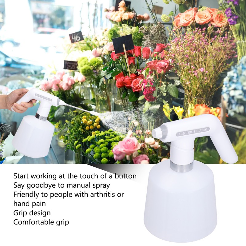 Electric Watering Can Rechargeable Hand Held Automatic Spray Bottle with