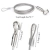 AAPLUS 6 Pieces Stainless Steel Wire Rope Automatic Wire Rope