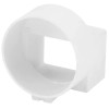 NDS HIPS Offset Downspout Adapter 2X3 in. Downspout X 4