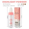 Highlight Patting Powder, Shimmer Face and Body Highlighter Powder Stick,