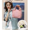 Canvas Tote Bag for Women with Zipper,Mini Tote Bag,Chic and