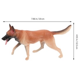 Toyvian Dog Figurine Realistic Standing Decorative Statue for and Girls for Tabletop Decor Great