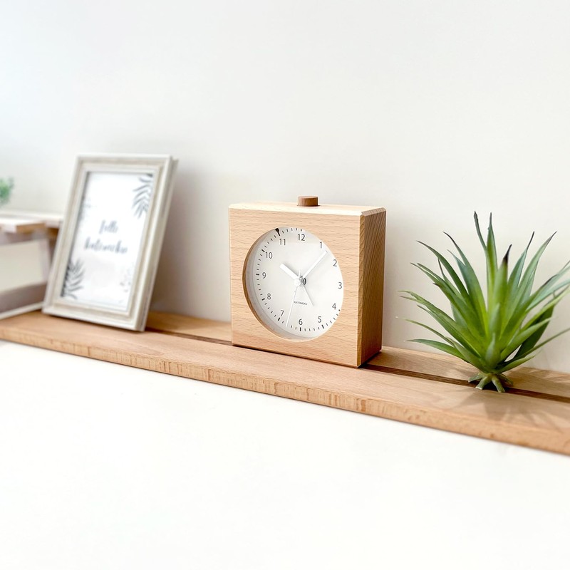 KATOMOKU Alarm Clock 5 Natural Km-78NA Wooden Alarm Clock 4.4