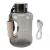 Wasserstoff-Wasserflasche, Wasserstoff-Wasserflasche, 1,5 L, Hohe Kapazität, SPE-PEM-Technologie, Waterionizer-Generator, Wasser-Ionisator-Flasche (Grauschwarz)