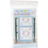 Stamped White Quilt Blocks 18"X18" 6/Pkg-Patchwork Hearts