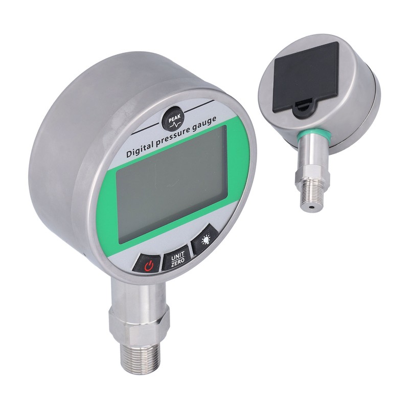 Digital Hydraulic Pressure Gauge Stainless Steel Accurate with Lower Mount