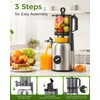 COWSAR Cold Press Juicer, Juicer Machines with 5.4" Wide Feed