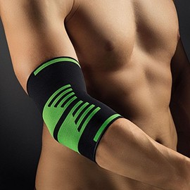 bort 1420SP large ActiveColor Sport Ellenbogenbandage rechts und links tragbar, large, schwarz