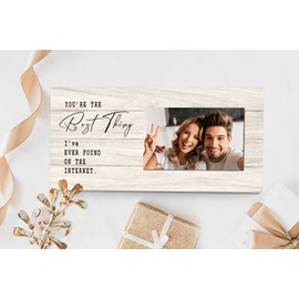Orchroma You're The Best Thing I've Ever Found On The Internet Picture Frame - Birthday Christmas Valentine Gifts For Couple Husband Wife Girlfriend Boyfriend, Romantic Online Dating Remembrance Gift