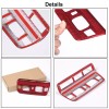 autopart2021 Red Carbon Fiber Reading Light Cover Trim Frame For