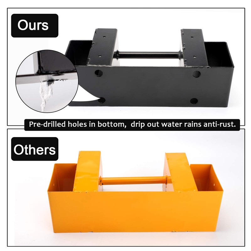 MOFEEZ Outdoor Firewood Log Storage Rack Bracket Kit,Fireplace Wood Storage