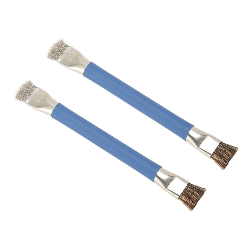 2Pcs Motherboard IC Cleaning Brush Double Head Antistatic Brushes for