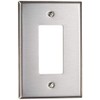 Leviton 1-Gang Decora/GFCI Oversized Wallplate, SO26, Stainless Steel