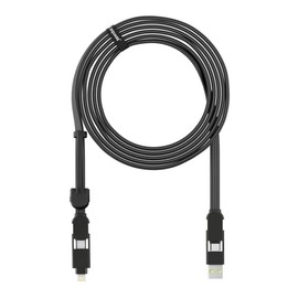 Rolling Square inCharge XL Charging/Data Transfer Cable, 3 Metre Length, Black
