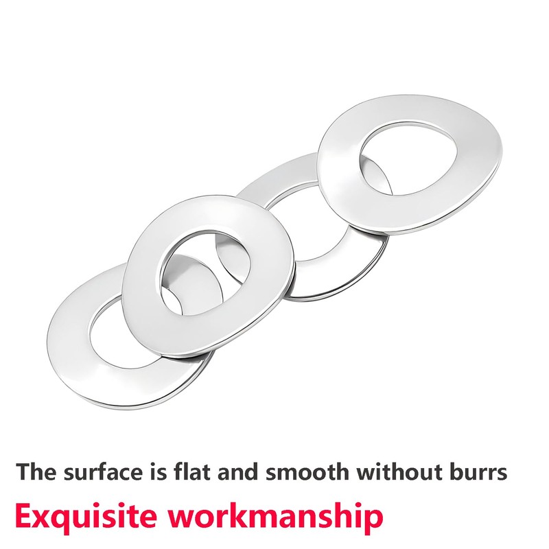 Ctyjia 20 PCS Stainless Steel Washers, M4 Wave Spring Washer,
