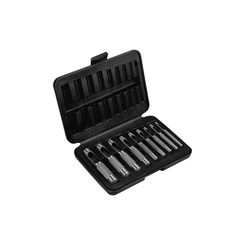TOPEX 9 Sizes (3-12mm) Alloy Steel Hole Cutter Set with