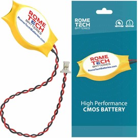 Rome Tech CR2032 CMOS BIOS Battery for Lenovo IdeaPad 330S-14IKB, 330S-15IKB, 330S-15IKB GTX1050 - Laptop Backup 3V RTC with 2 Wire Cable