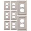 DEWENWILS 8-Pack Duplex Wall Plate, Metal Wall Outlet Cover for