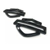 Custom METAL Harley CVO Tank Emblems ALL Black (set of